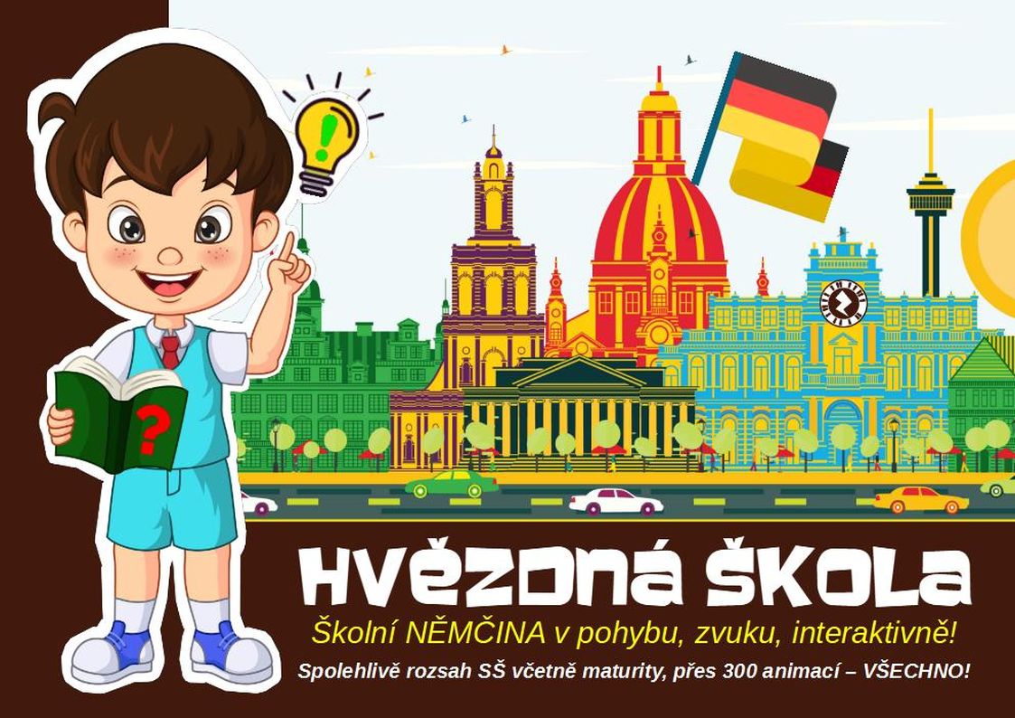 HVĚZDNÁ ŠKOLA ANIMOVANÁ NĚMČINA (CELÁ STŘEDNÍ ŠKOLA)